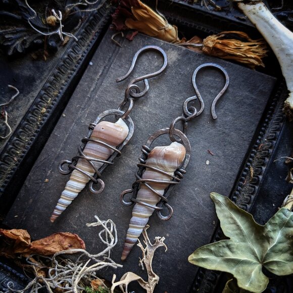 Spire Sea Shell 10g Ear Weights - Picture 2 of 4